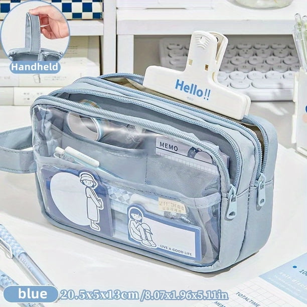 Bolsa De Papelería, Estuche Para Lápices, Estuche Para Lápices De Gran Capacidad, Estuche Para Lápices Portátil, Caja De Papelería, Cosméticos, Regalos Portátiles, Adecuados Para Oficina, Escuela, Jóv