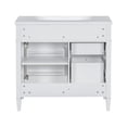 thumbnail image 6 of 36'' Bathroom Vanity with Top Sink, Modern Floor Mounted Bathroom Storage Cabinet with 2 Drawers and a Tip-out Drawer, Freesstanding Bathroom Vanity with Single Sink, 6 of 7