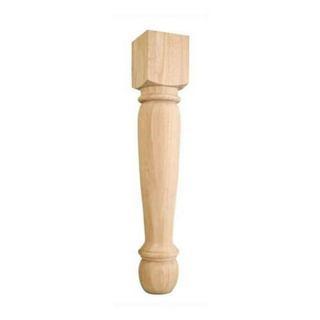 35.5 in. Traditional Post (Rubberwood)