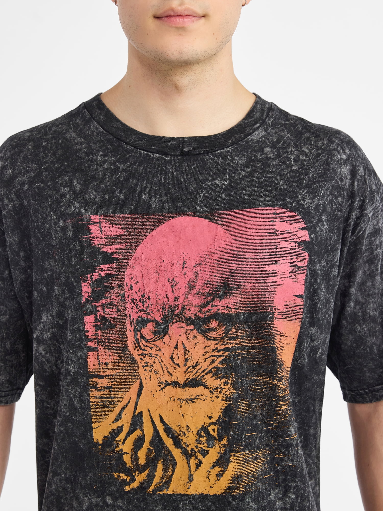 Netflix Stranger Things Vecna Lives Oversized Graphic T-Shirt from No Boundaries, Men's & Big Men's