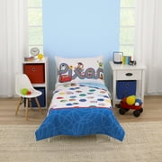 Disney Choose Happy Multi-Colored 4 Piece Toddler Bed Set