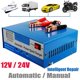 thumbnail image 1 of Cargador De Batería De Coche De 12V/24V, Arrancador De Batería, Cargador De Batería De Reparación De Pulso Inteligente, 10A Para Motocicleta, Enchufe Europeo Automotriz Eigraketly VI004444-00, 1 of 7