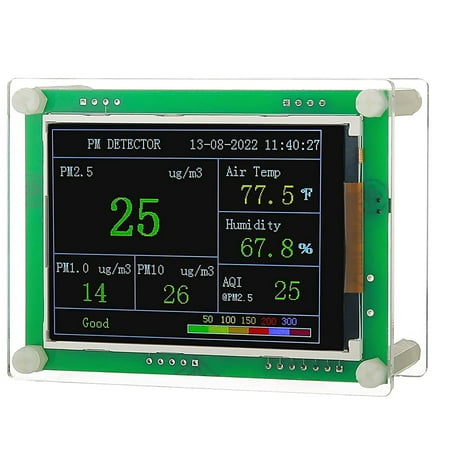 

-Quality Monitor Pm2.5 Pm10 Pm1.0 Detector Indoor Gas Quality Monitors for Home Etc. (Pm1.0 Pm2.5 Pm10)