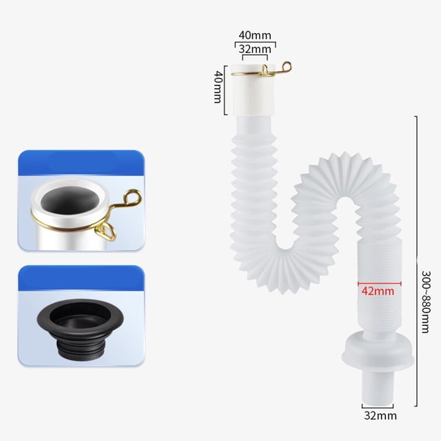 Universal sewer pipe basin drain downspout telescopic drain pipe
