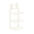 thumbnail image 1 of Multi-Layer Kitchen Suction Cup Wall-Mounted Shelf for Food Prep, Stainless Steel No-Hole Storage Rack with Non-Slip Design - Space-Saving Vegetable Utensil Organizer, 1 of 6