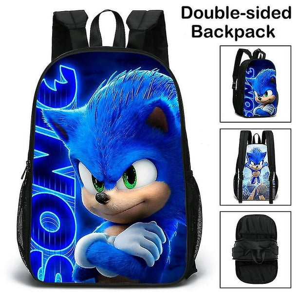 Sonic The Hedgehog Sided Backpack Cartoon Game Backpack School Bag