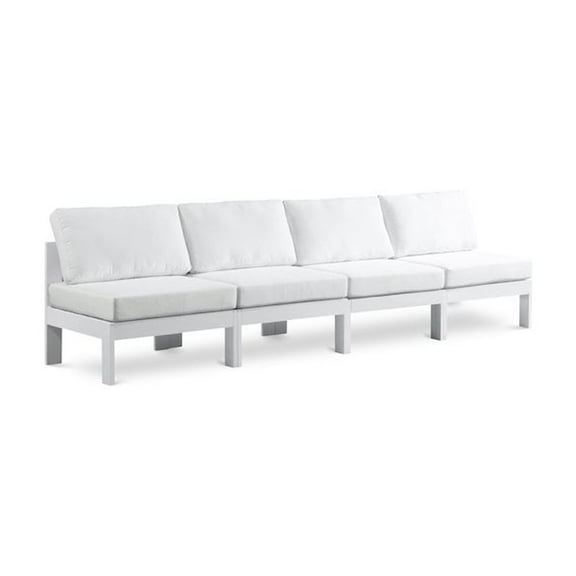 Meridian Furniture Nizuc White Outdoor Patio Modular Sofa