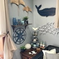 thumbnail image 5 of Zeckos Blue Metal Compass Rose Nautical Hanging Wall Décor 20 inch, 5 of 8