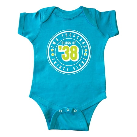 

Inktastic Class of 2038 in White Circle with Stars Gift Baby Boy or Baby Girl Bodysuit