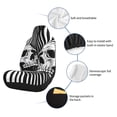 thumbnail image 6 of Honeii Psychedelic Skull Illusion Art for Car Seat Covers Full Set, Seat Covers for Cars, Car Seat Protector Waterproof, Leather Car Seat Cushion-2 PCS, 6 of 9