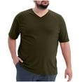 thumbnail image 5 of LIBRCLO T Shirt for Men Big and Tall Relaxed Fit Shirts Casual V Neck Summer Tops, 5 of 7