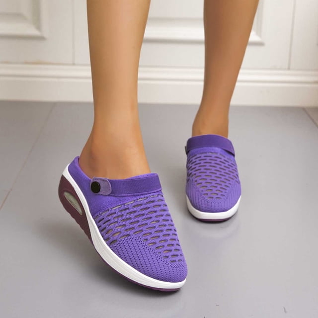 Zapatos de mujer Low-top Casual Fly-knit Calcetines Zapatos ligeros para caminar perezosos Zapatillas tejidas voladoras Wmkox8yii hj789