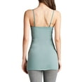 thumbnail image 2 of Women's & Juniors BASIC ADJUSTABLE SPAGHETTI STRAP TUNIC CAMI W/ SHELF BRA, 2 of 3