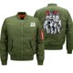 thumbnail image 3 of Chaqueta de bombardero con cremallera gruesa para hombre, ropa de otoño, estilo militar, táctica, de la Fuerza Aérea, estilo hip hop, 3 of 5