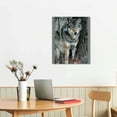 thumbnail image 3 of Nawypu  Wall Art Painting Watchful Wolf Eyes in The Wild Prints On Canvas The Picture Animal Pictures Oil for Home Modern Decoration Print Décor, 3 of 5