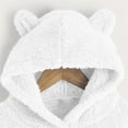 thumbnail image 5 of Chbgutlmr Baby Clothes Girls Fuzzy Hoodies Kids Solid Color Fleece Warm Cute Long Sleeve Tops Fall Winter, 5 of 5