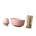 thumbnail image 3 of Juego de té matcha japonés, cuenco de regalo, herramientas con boquilla, soporte para batidor, cuenco tradicional de matcha para salón de té, comedor Rosa, 3 of 8