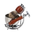 thumbnail image 4 of Kit de afeitado para hombres con cuchillas de repuesto, recortador de barba manual, brocha de afeitar y juego de cuchillos, 4 of 14