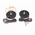 thumbnail image 3 of 2pcs Réflecteur Lumière Intégrée Lampe Ronde pour Camion Moto - Rouge, 3 of 6