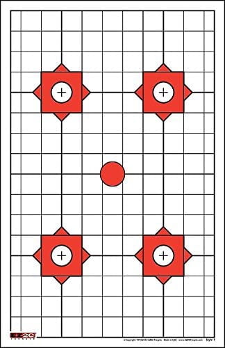 200 EZ2C Targets - Eight Most Popular Styles Combo Package Paper Shooting Targets for Range