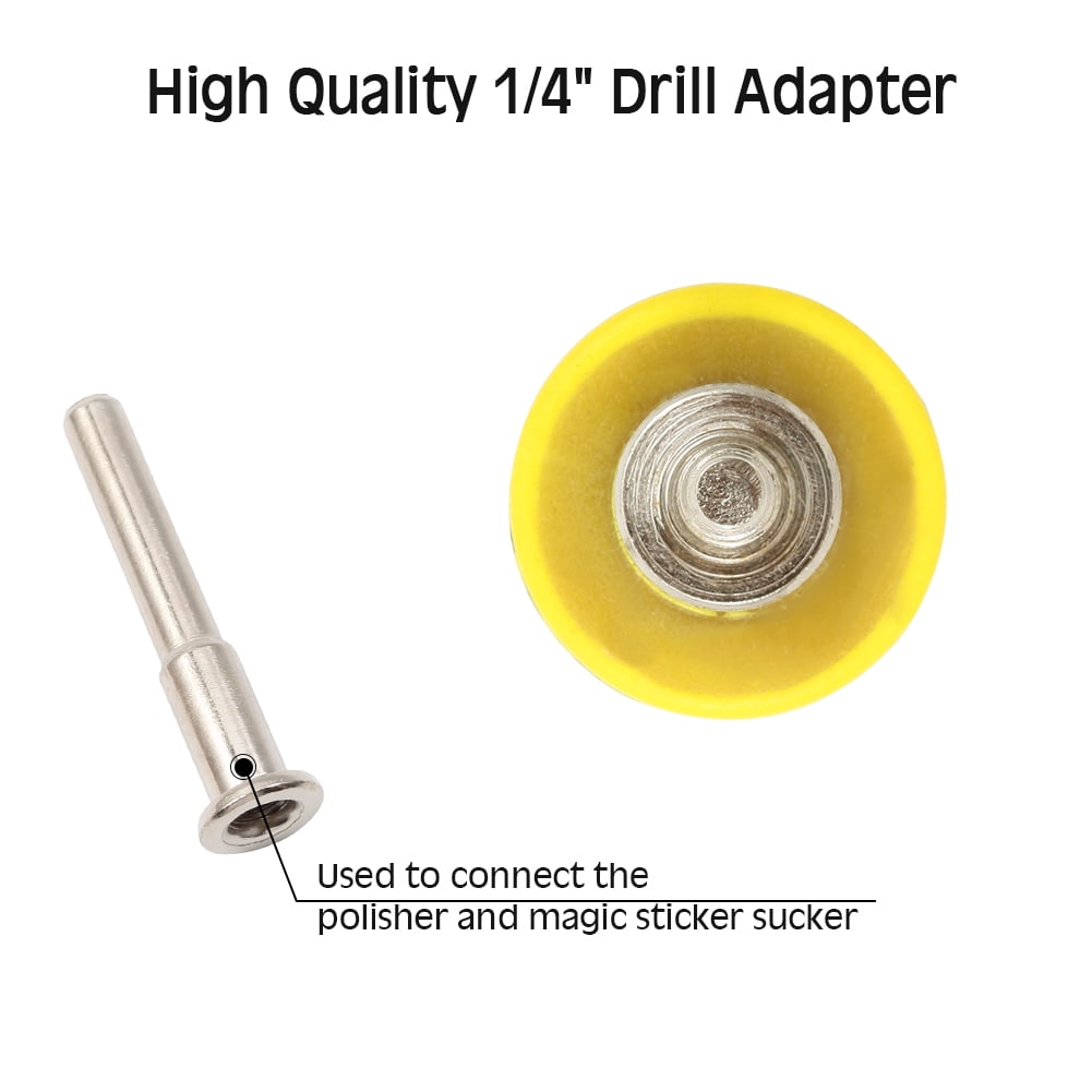 SPEEDWOX 5-Pack 1" Hook & Loop Sanding Disc Pads With Drill Shank Adapters – Rotary Tool Accessory