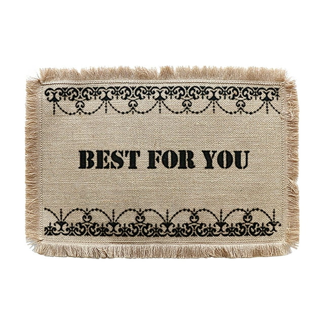 Woven Placemats Linen Dining Table Insulation Pads Square Jute