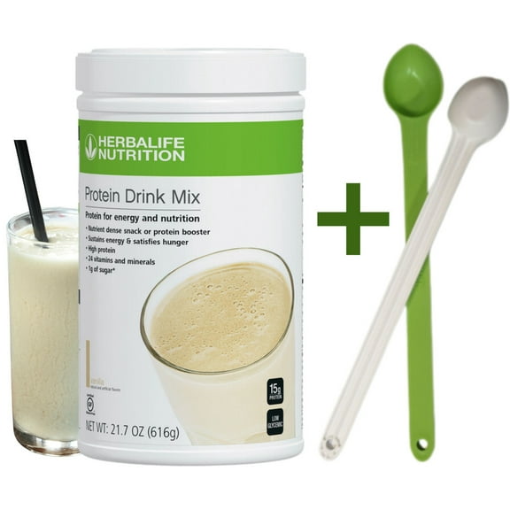 Protein Drink Mix Herba life. - Vanilla Flavored Soy Protein (616 g/21.7 Oz.) with Spoon
