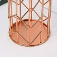 thumbnail image 4 of Soporte para bolígrafos para escritorio, soporte para brochas de maquillaje, soporte para vasos de alambre de metal dorado rosa Zhivalor  HMYH419, 4 of 5