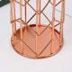 thumbnail image 4 of Soporte para bolígrafos para escritorio, soporte para brochas de maquillaje, soporte para vasos de alambre de metal dorado rosa Xemadio HMYH419, 4 of 5