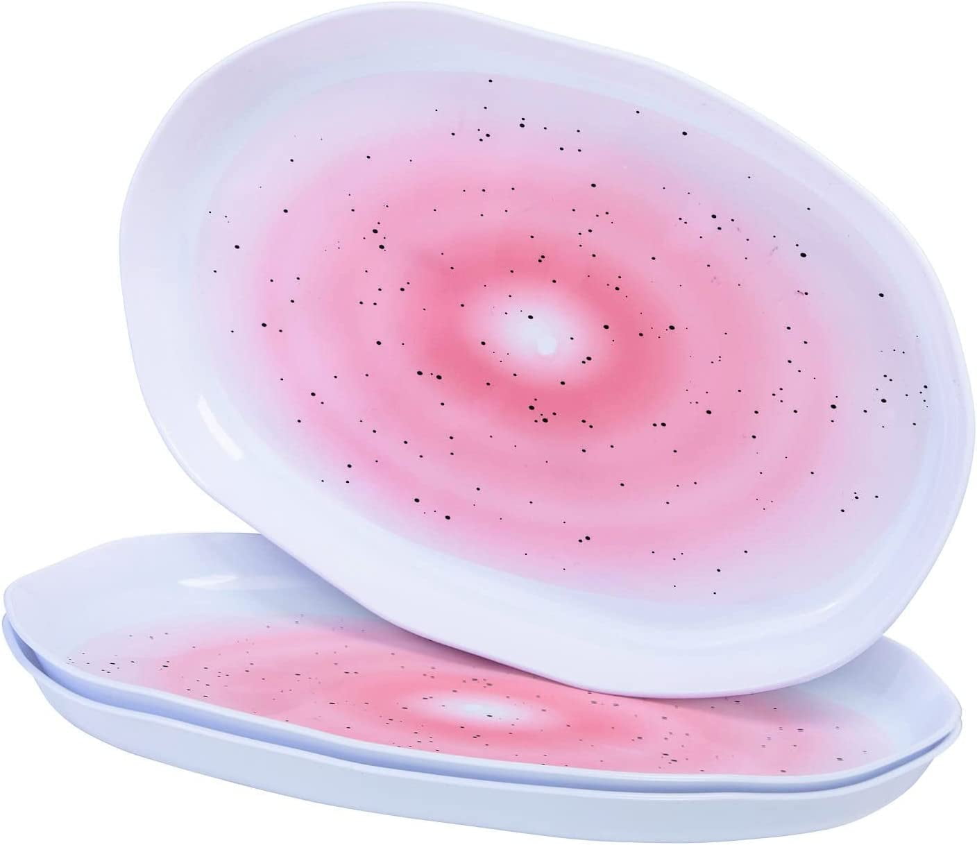 Silver Spoons Hammered Serving Trays for Party, Heavy Duty Disposable