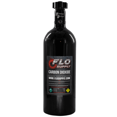 Flo Supply 5lb CO2 Bottle - Billet .508ID Valve (Includes CO2 Adapter)