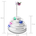 thumbnail image 4 of Kitten Juguete Interactivo De Gato Torre 4 Niveles Con Ratón Color Blanco, 4 of 6