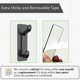 thumbnail image 3 of Ventas promocionales Ganchos autoadhesivos, Ganchos adhesivos extra fuertes, para colgar hasta 6 kg, Metal inoxidable resistente, para pegar en la pared, puerta, para toalla, abrig, 3 of 5