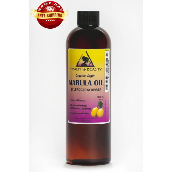MARULA OIL UNREFINED ORGANIC VIRGIN COLD PRESSED RAW NATURAL PREMIUM PURE 12 OZ