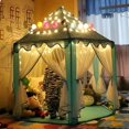 thumbnail image 3 of GoDecor Pongee Princess Castle Play House Outdoor Kids Play Tent Blue, 3 of 6