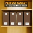 thumbnail image 4 of SpaceAid 4 Pack Sheet Organizers and Storage, Queen & King Size, Brown, Fabric, 4 of 7