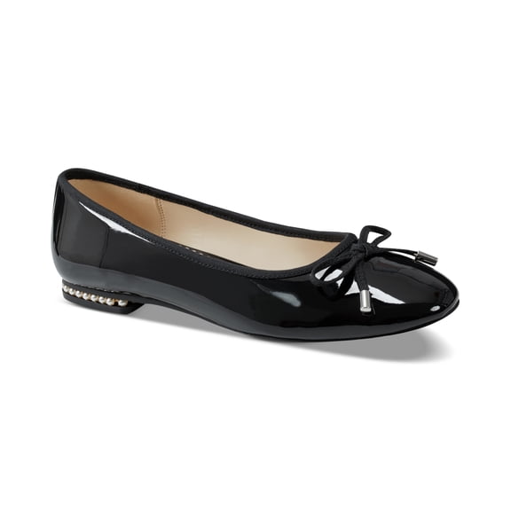 Charter Club Liyaa Ballet Flats Black Patent 8M