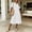 White, variant on Qulqfy Summer Dresses for Women Cotton Linen Maxi Shirt Dress Short Sleeve Flowy Collared Army Green Casual Pleat Plain Vacation Sundress L