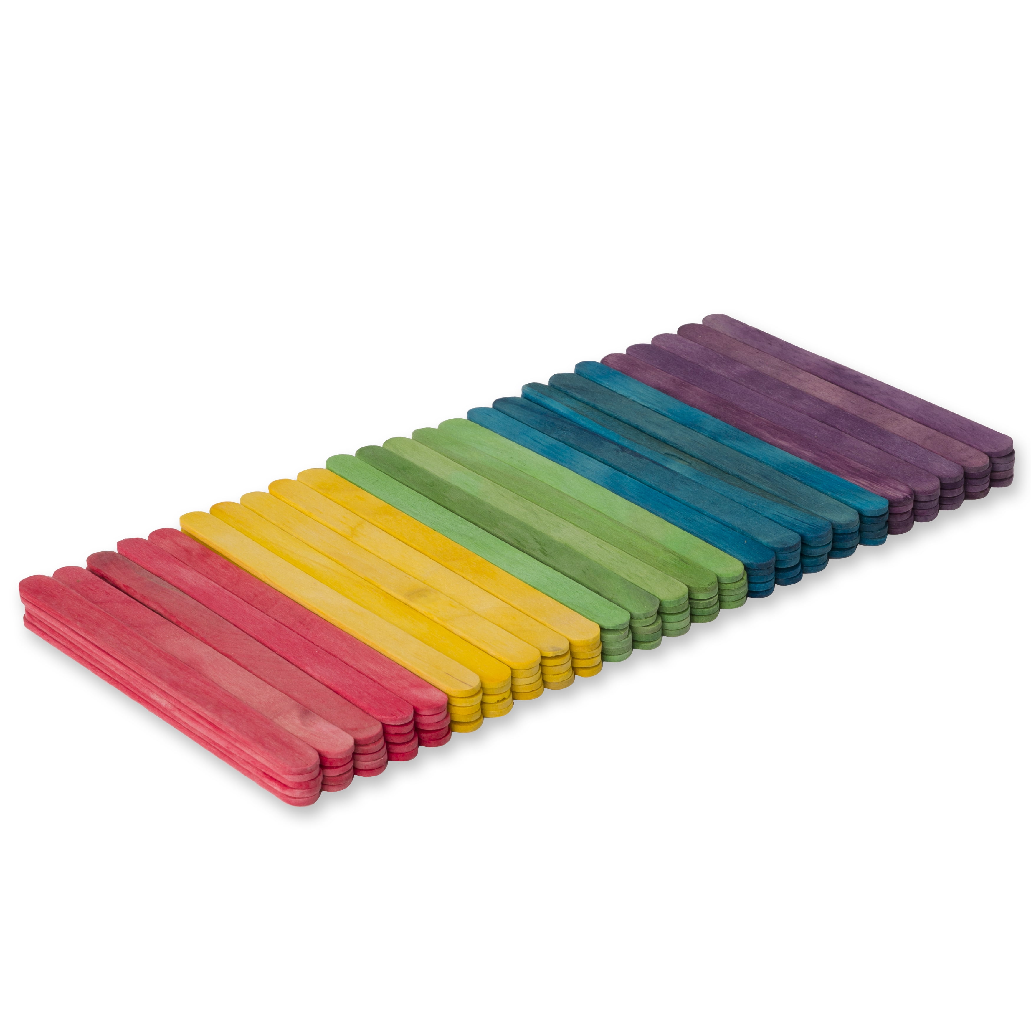 12 Packs: 125 ct. (1,500 total) Multicolor Wood Craft Sticks by Creatology