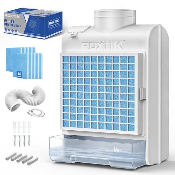 Kit de ventilación para secadora interior RDXTIK con 10 filtros de poliéster