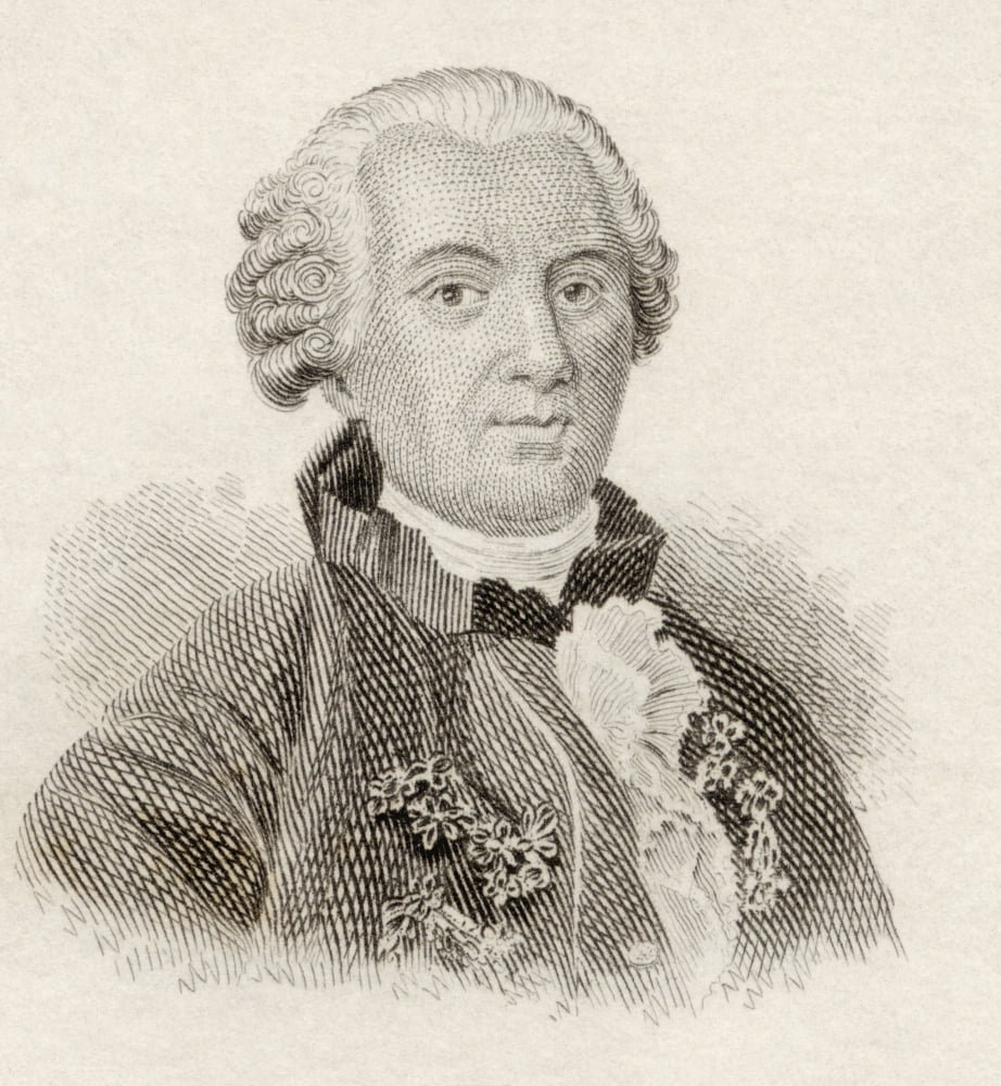 Georges-Louis Leclerc Comte De Buffon 1707 To 1788 French Naturalist Mathematician Cosmologist And Encyclopedic Author From Crabbs Historical Dictionary Published 1825 Canvas Art - Ken Welsh Design P