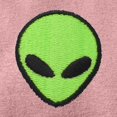 thumbnail image 2 of Dalix Alien Embroidered Fleece Zip Washed Hoodie Cold Fall Winter Women in Dusty Rose XS X-Small, 2 of 5