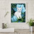 thumbnail image 3 of Cuadros Decorativos 5D Full Round Drill Diamond Painting Cat and Orchid Kit Rhinestones Art (B) Tmvgtek embutido en tela, 3 of 6