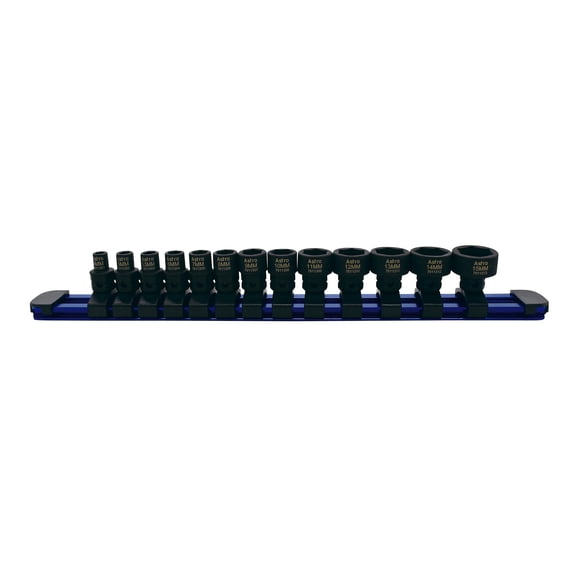 Astro Pnematic - 13pc 1/4" Drive Low Profile Nano Impact Sockets - Metric