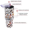 thumbnail image 4 of Book Lovers Gifts 40oz Tumbler with Handle and Straw Lid,Vacuum Insulated Leak Proof Tumbler bookish gifts for Women Readers Librarian,Book Accessories Stainless Steel Travel Mug,Well-Read Rose, 4 of 6