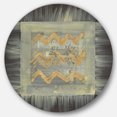 thumbnail image 1 of Designart 'Galm Abstract I' Art Mural Cercle en Métal - Disque de 36, 1 of 5