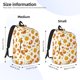 thumbnail image 2 of Disketp Pumpkin Maple Leaves print Canvas Backpack Lightweight Travel Daypack Student Rucksack Laptop Backpack-Medium, 2 of 5