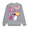 thumbnail image 3 of Pop cazadora para niña Round-Neck Sweatshirt,Soft Streetwear Pullover,Cute Long Sleeve Sweatshirt for Fall Winter （Gray）, 3 of 4