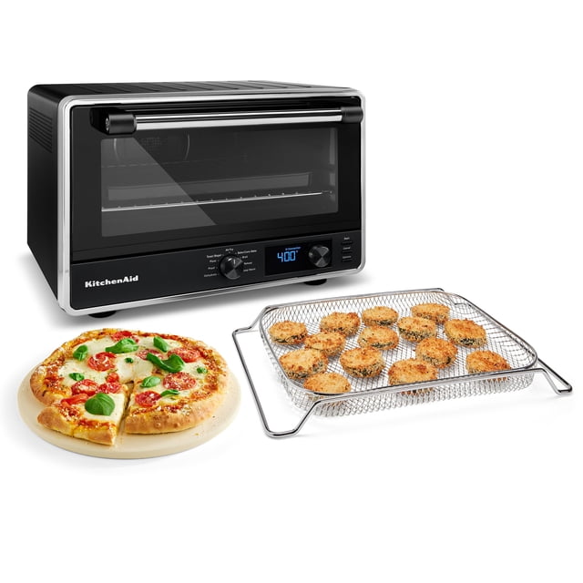 Horno de encimera KitchenAid KCO128BM con Air Fry y Pizza Stone