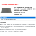 thumbnail image 2 of A/C Condenser and Receiver Drier Assembly - Compatible with 2014 - 2018 Mercedes-Benz S63 AMG 2015 2016 2017, 2 of 2